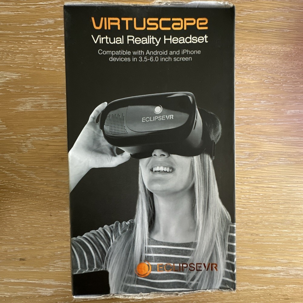 Eclipsevr Virtuscape Virtual Reality Headset New In Box Black