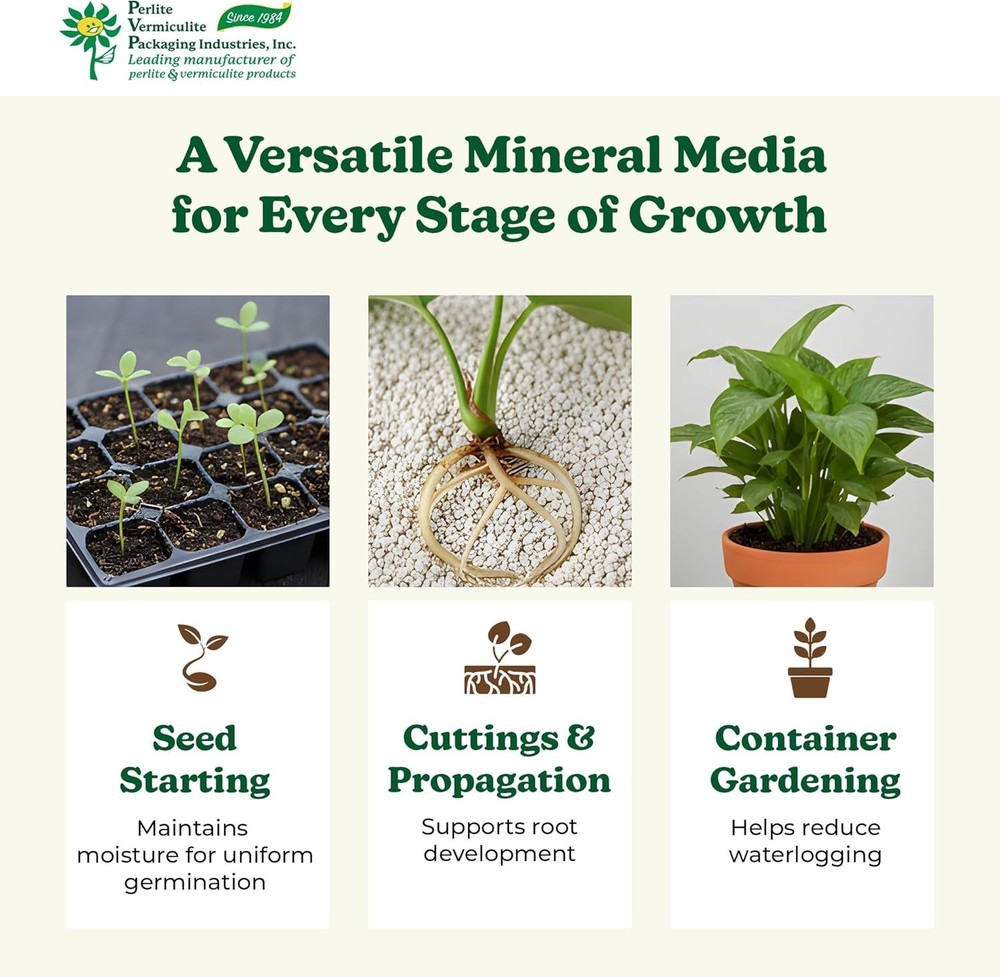 Medium Vermiculite – Professional Grade – Excellent Soil Conditioner - Medium...