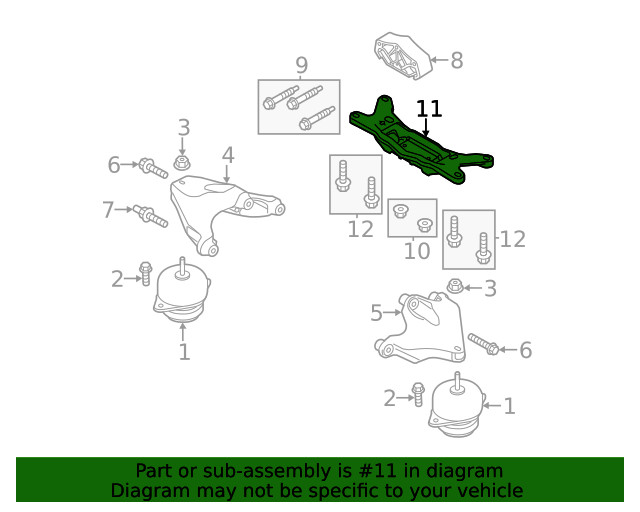 Genuine Ford Trans Support BR3Z6A023A