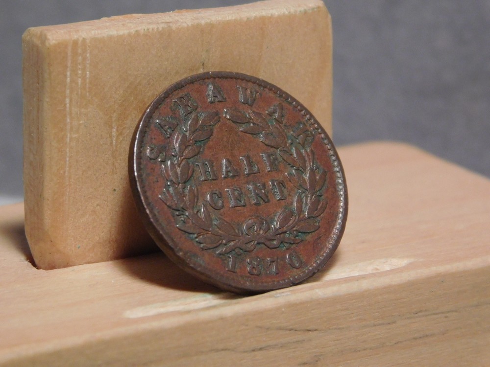 Sarawak half penny 1870