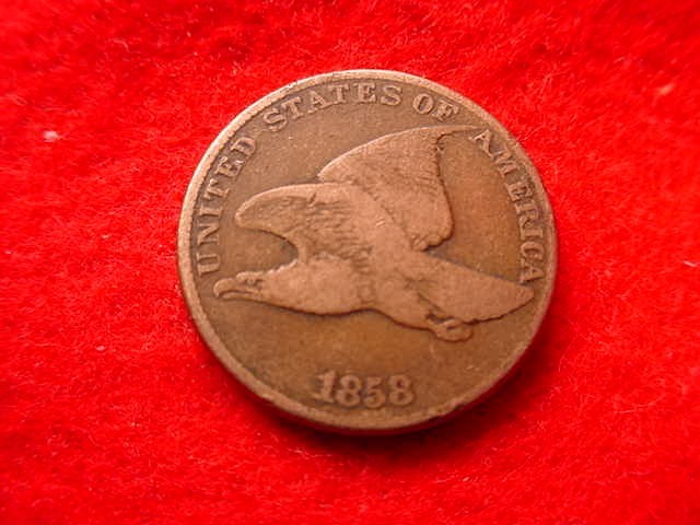 1858 FLYING EAGLE SMALL LETTERS CENT SUPERIOR CENT!!   #240