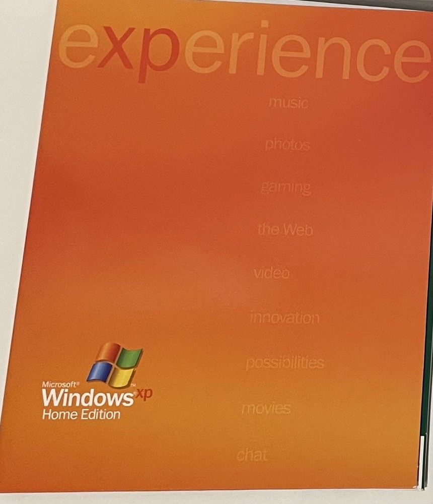 2002 Microsoft Windows Home Edition Operating System + Windows Media Player 9