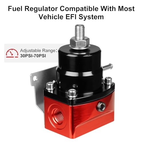 Fuel Pressure Regulator, 30-70PSI 6AN EFI Bypass Return Adjustable