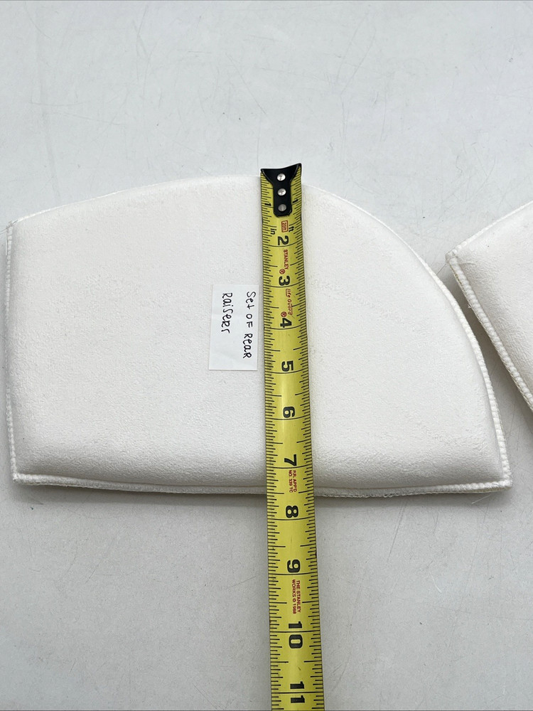 Saddle Foam Rear Riser Inserts – Pair | Half Pad Inserts | White | New