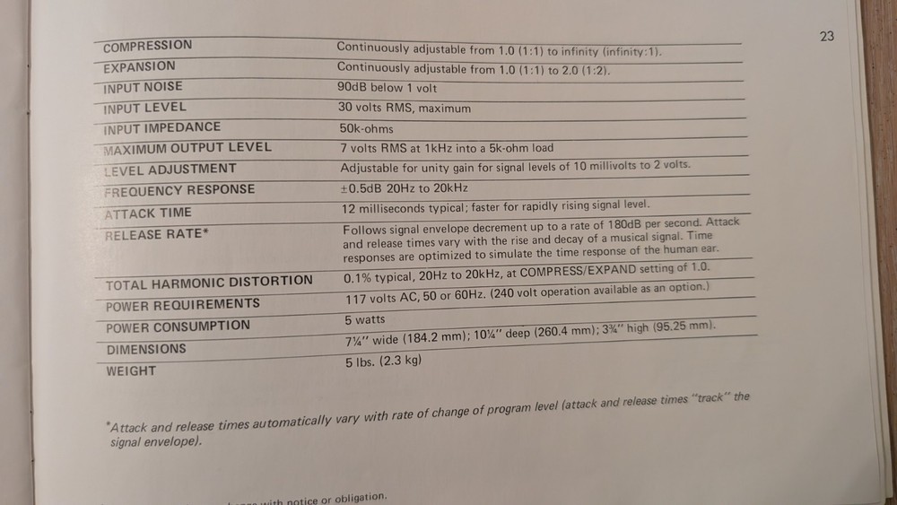DBX 118 Dynamic Range Enhancer