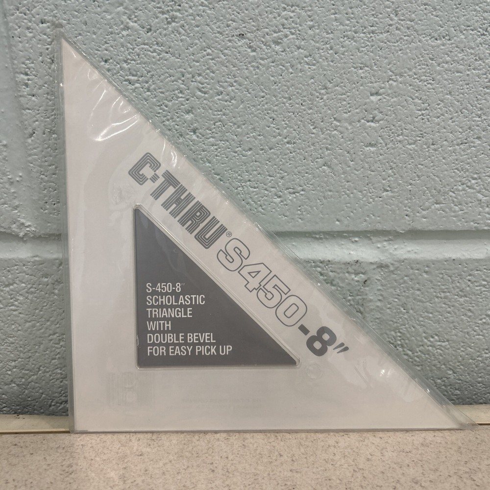 C-Thru 8" Drafting and Art Scholastic Triangle Tool Item #S450-8