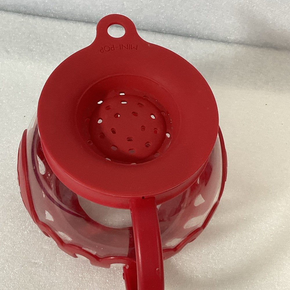 Ecolution Tasty Mini-Pop Microwave Popcorn Maker 1.5qt Red