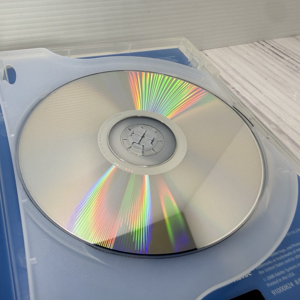 Adobe Photoshop Extended CS3 Disc Windows With Serial Number Video Workshop Disc