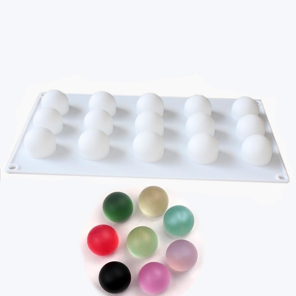 Versatile 3D Eyeball Silicone Mold for Bath and Candy Making - Random Colors