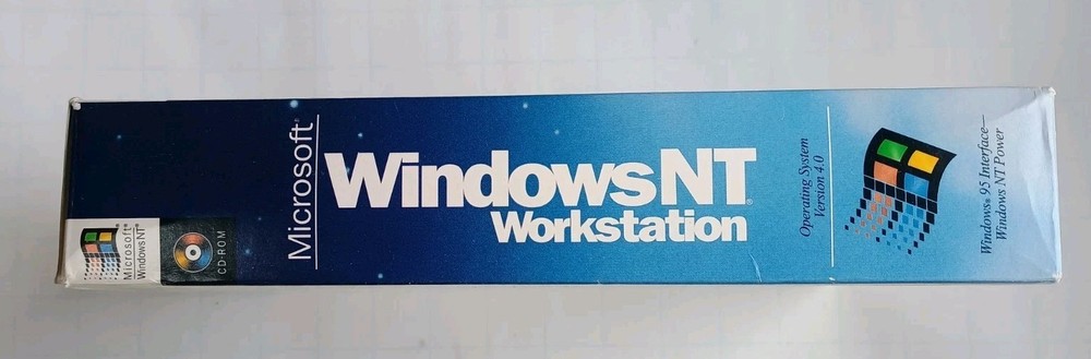 Microsoft Windows NT Workstation 4.0 CD Full Version Retail SEALED