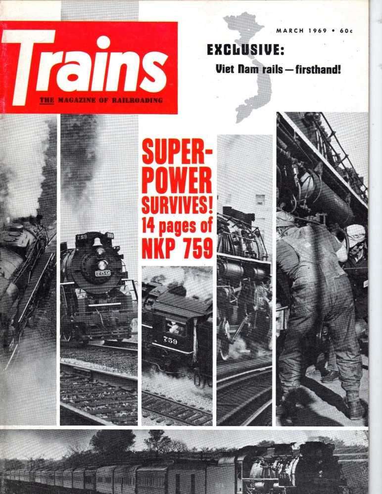 TRAINS MAGAZINE MARCH 1969
