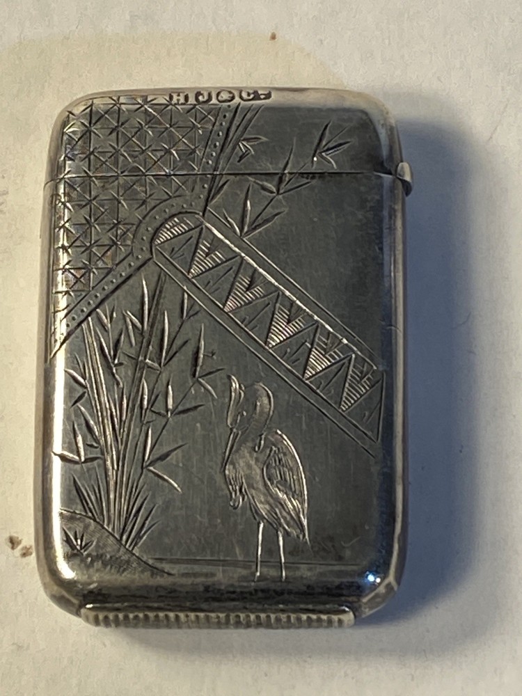 Antique Sterling Silver Match Safe Hallmarked