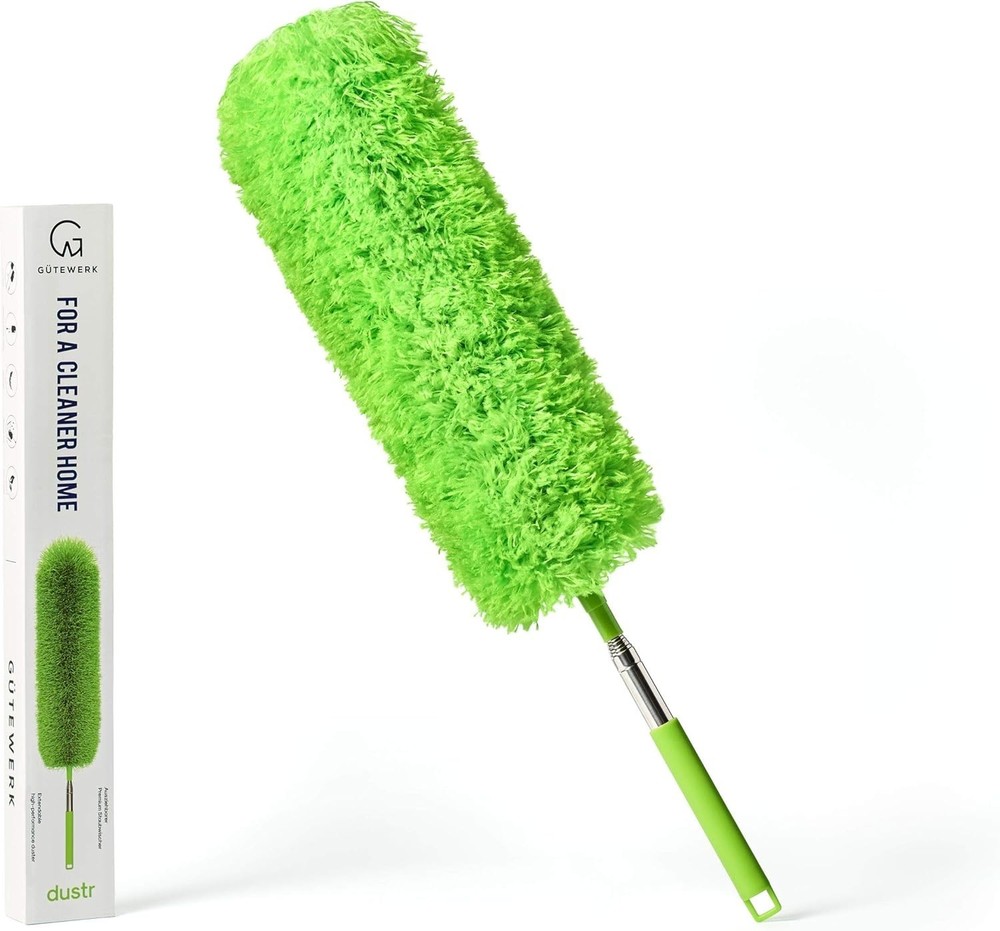 Extendable Microfiber Feather Duster for Dust Ceiling Fan Cobweb Cleaners