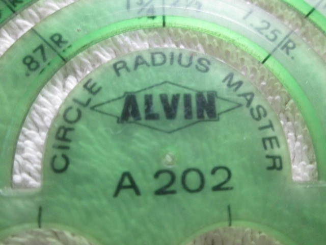 Alvin Circle Radius Master A202 Template