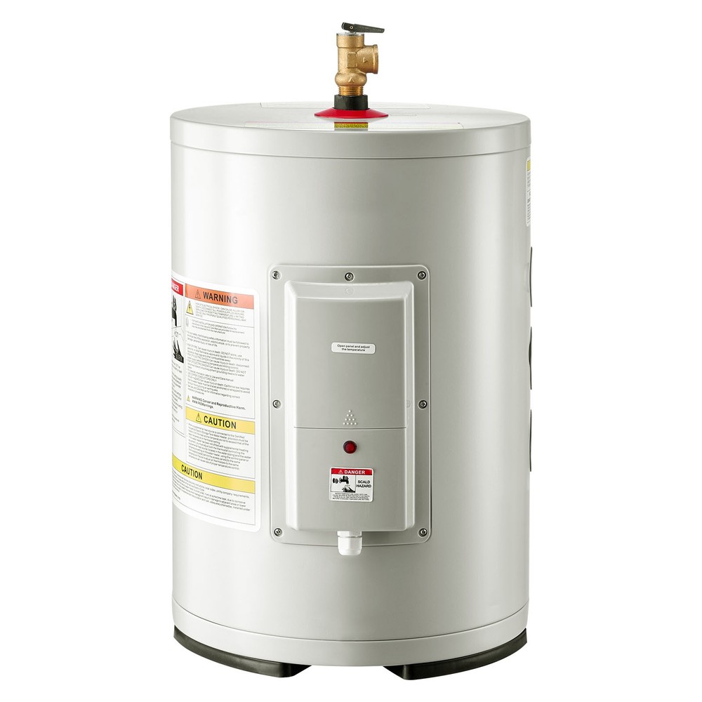 Uimoso 6-Gallon Electric Water Heater, 1600W, 120V, Compact with Safety Valve