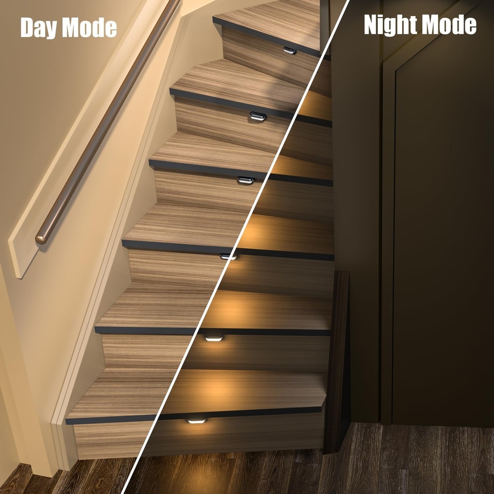 Motion-Triggered LED Stair Lighting Kit SSL-0516-B, Dimmable Delay Lights Off...
