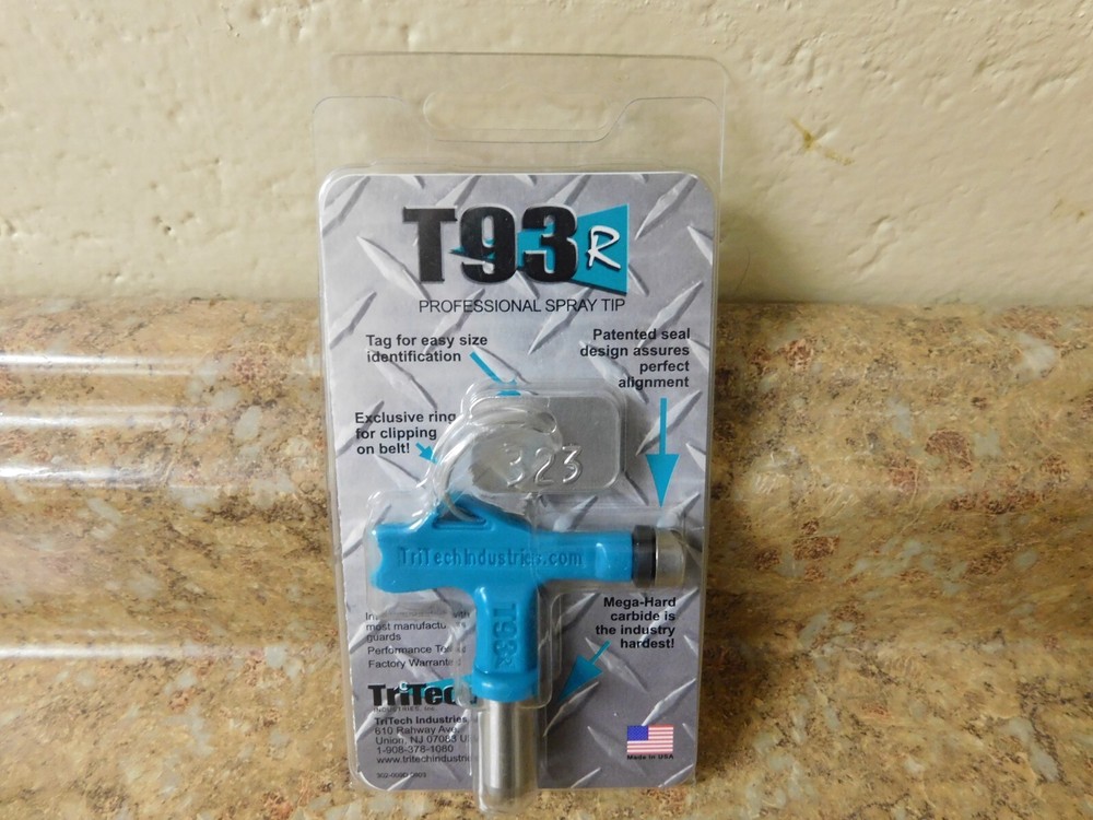 New! TriTech T93R Professional Spray Tip #323