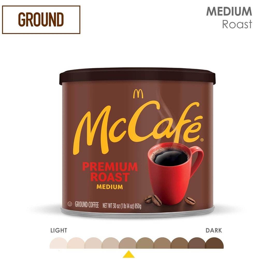 Roast, Medium Roast Ground Coffee, 30 oz Canister