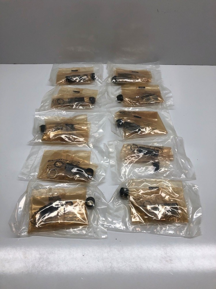 DIALIGHT INDICATOR PANEL PILOT LIGHT CLEAR LENS LOT OF 10