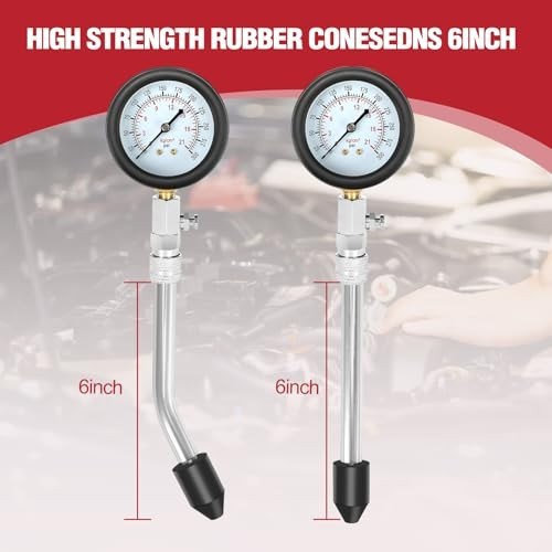 9pcs Compression Tester & Spark Plug Tester - 300PSI Engine Cylinder Gauge Tool
