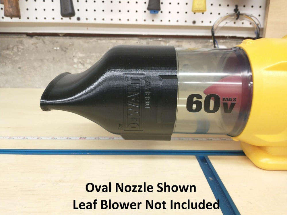 Short, Stubby Nozzle for DeWalt 60V Flexvolt DCBL772 Leaf Blower