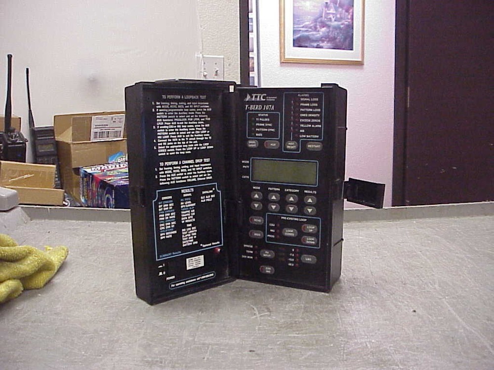 T-BERD 107A, T-CARRIER ANALYZER-needs battery