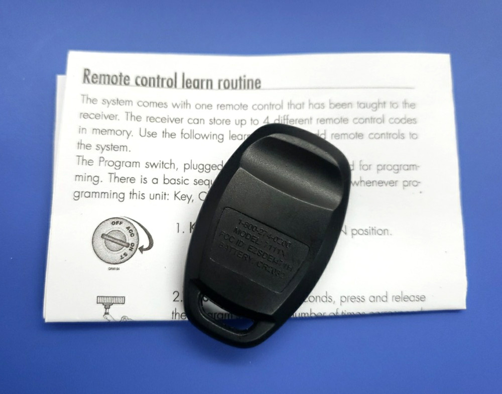 Clifford 1 Button Remote Transmitter Fob 7111X - Tested - Black Button