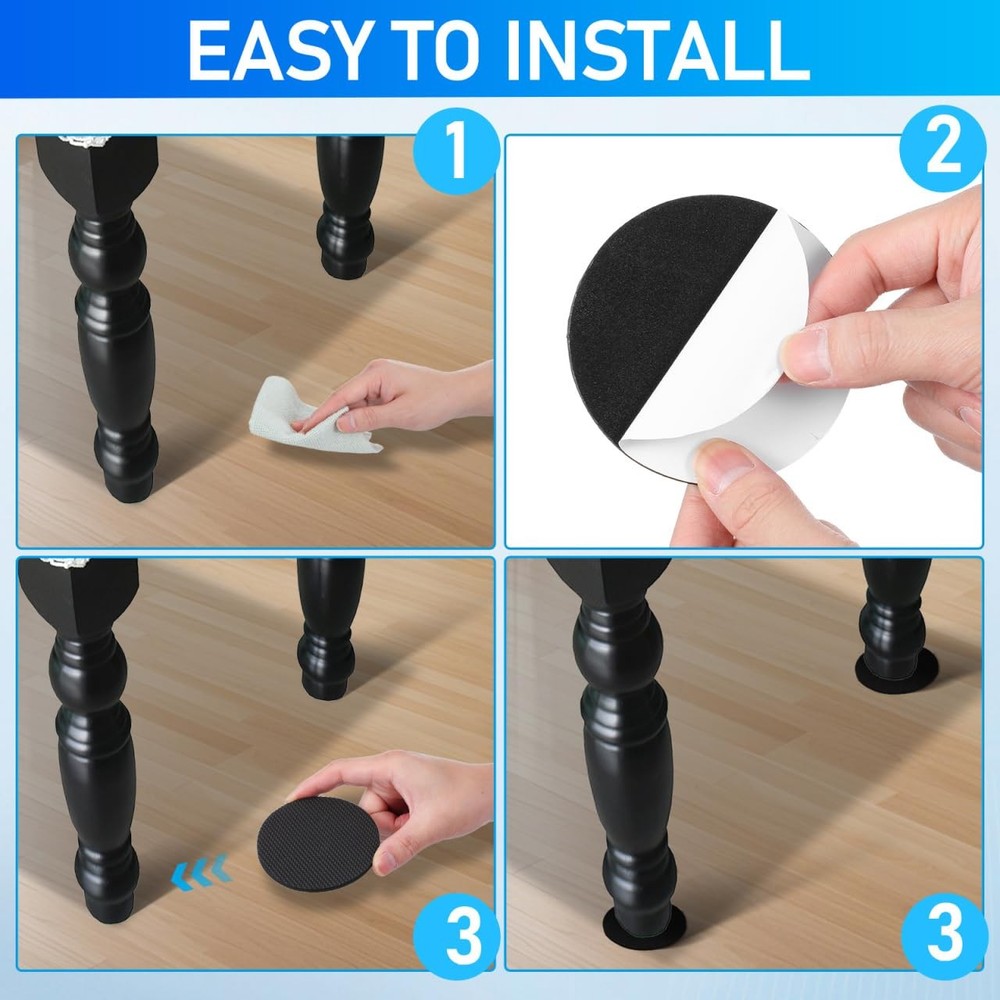 12 Pcs Pool Table Leveling Kit: 0.2" Thickest Rubber Shims for Billiard Pool ...
