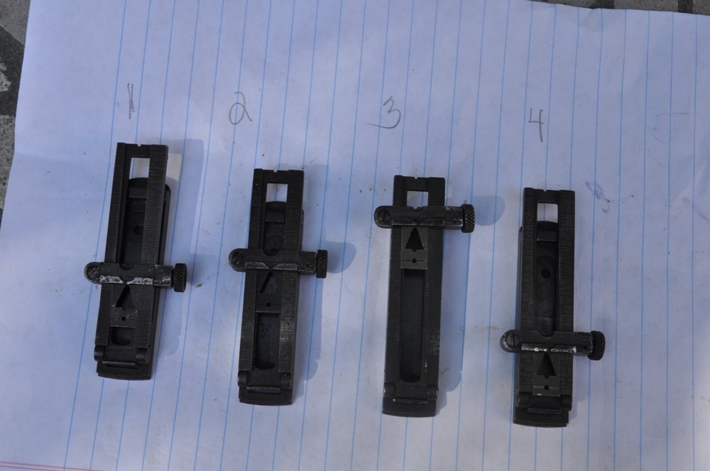 Springfield 1903 rear sight.  Dished knob, older leaf. One only