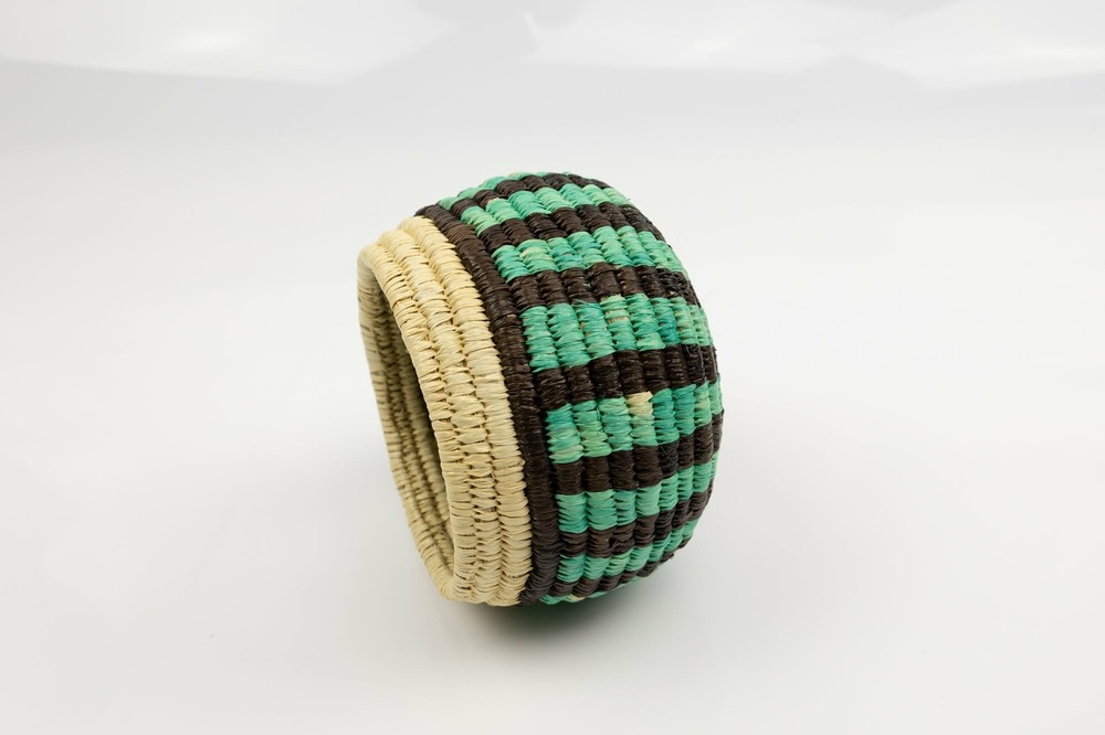 Vintage Woven Panama Basket