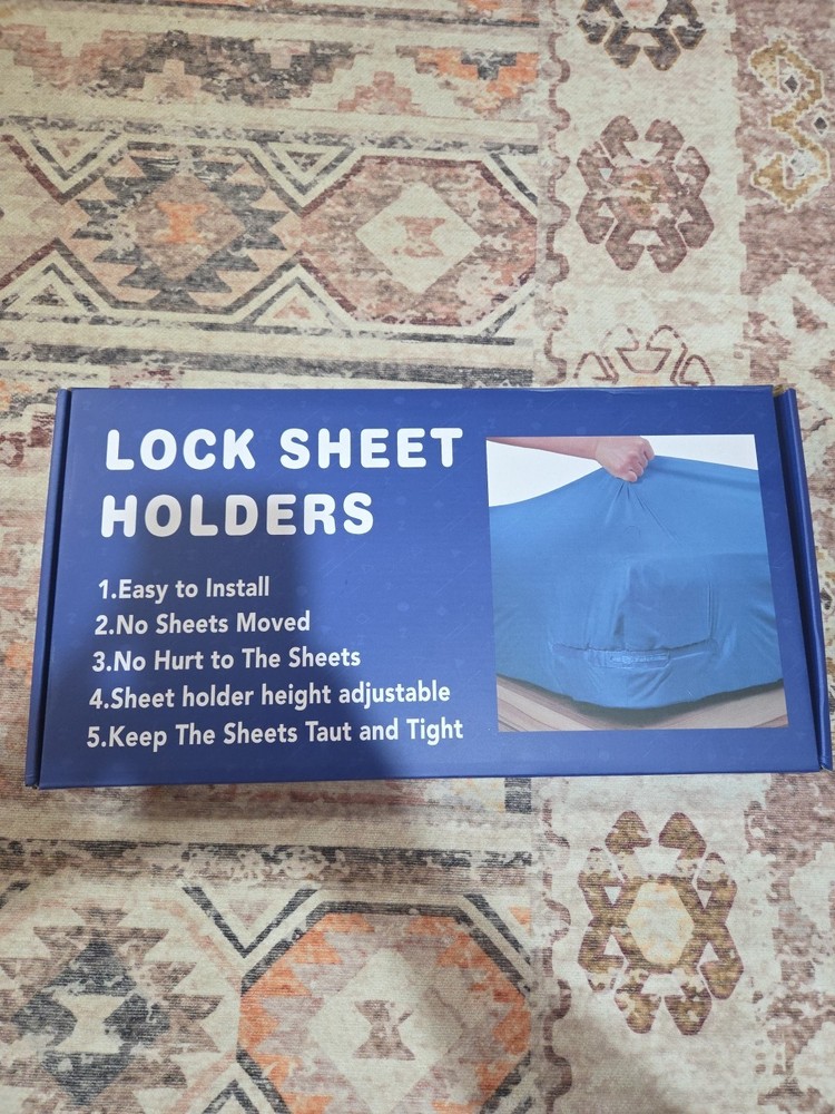 Bed Sheet Holder with Lock Strips Bedsheet Clips Keep Sheets Firm