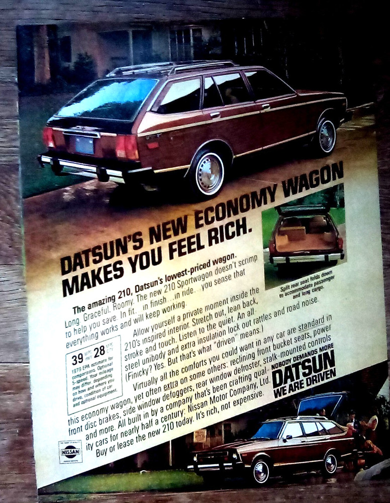 1979 Datsun 210 Wagon Print Ad