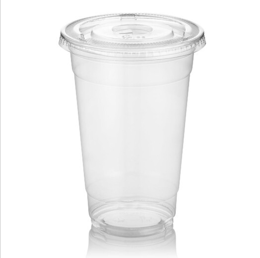 20 Oz Pet Plastic Cold Cups Beverage Cups With Lids