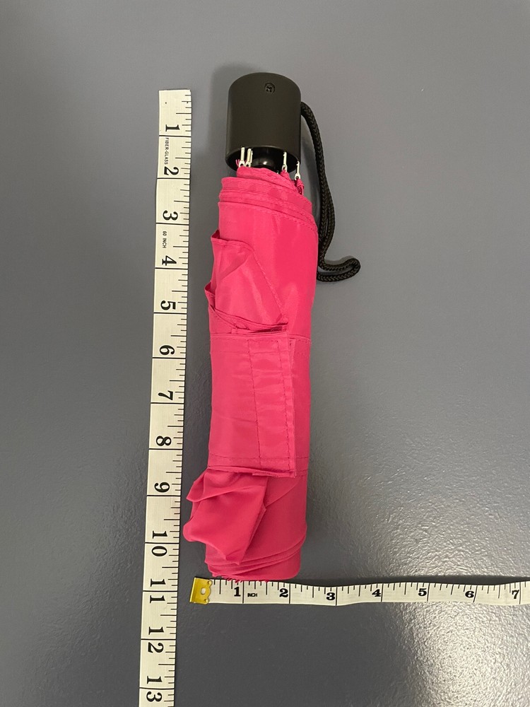 Totes Basic Manual Open Compact Umbrella (Pink)-e820