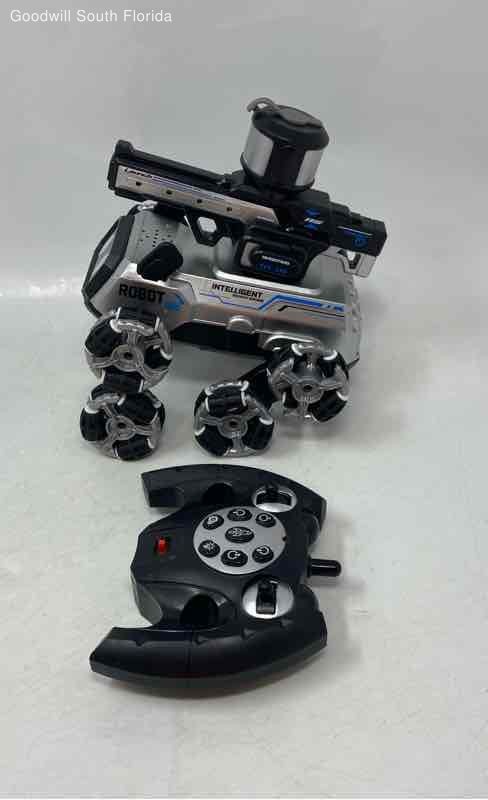 Robot Intelligent Silver Black Drifting Stunt Car With Controller Not Tested
