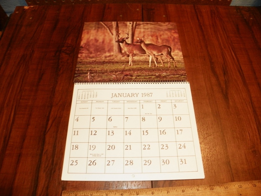 1987 AMERICAN WILDLIFE Calendar
