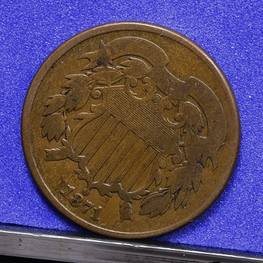 1871 Two Cent Piece - Fine (#59042-L)
