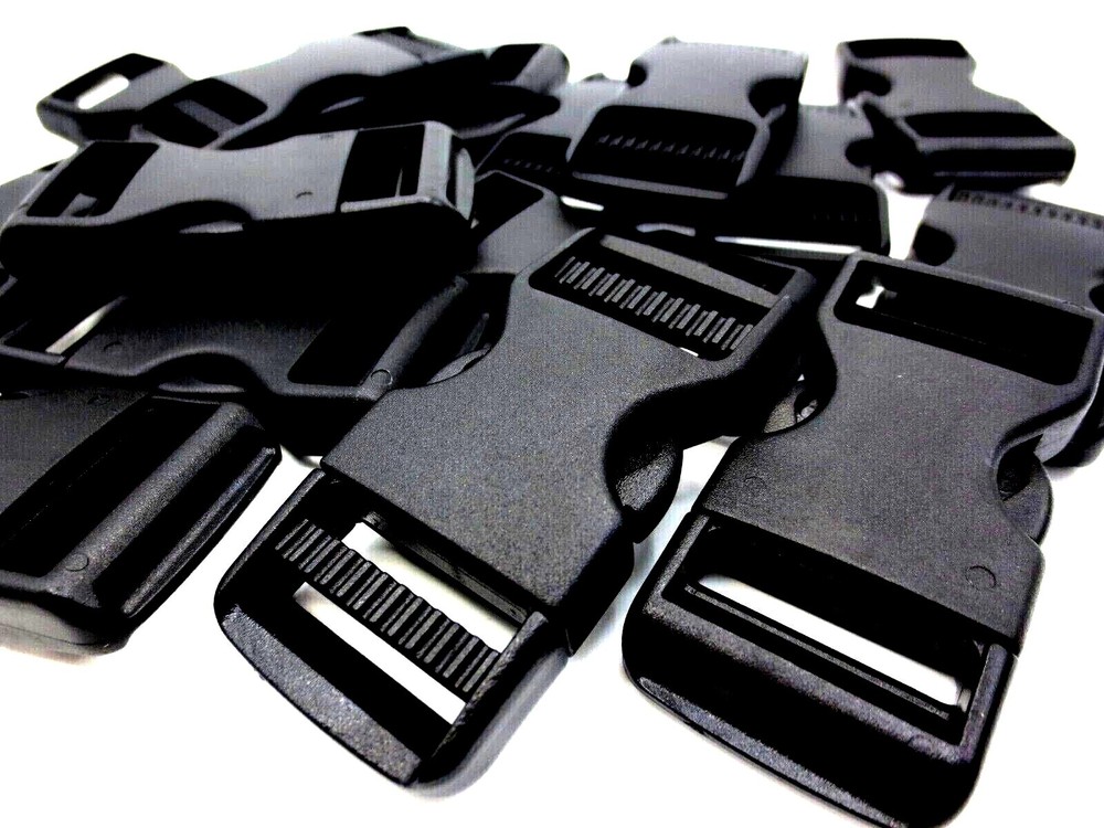 Webbing Buckle Fits 1" 25mm Wide Strap - Quick Side Release! Durable Polyacetal!