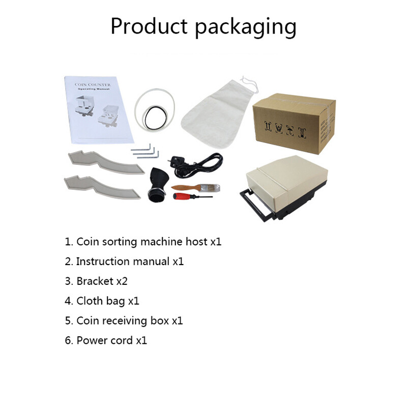 Automatic Coin Counting Machine Electronic Coin Sorting Machine 1-9999