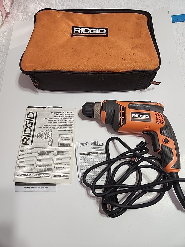 Drill Power 3/8 With Case