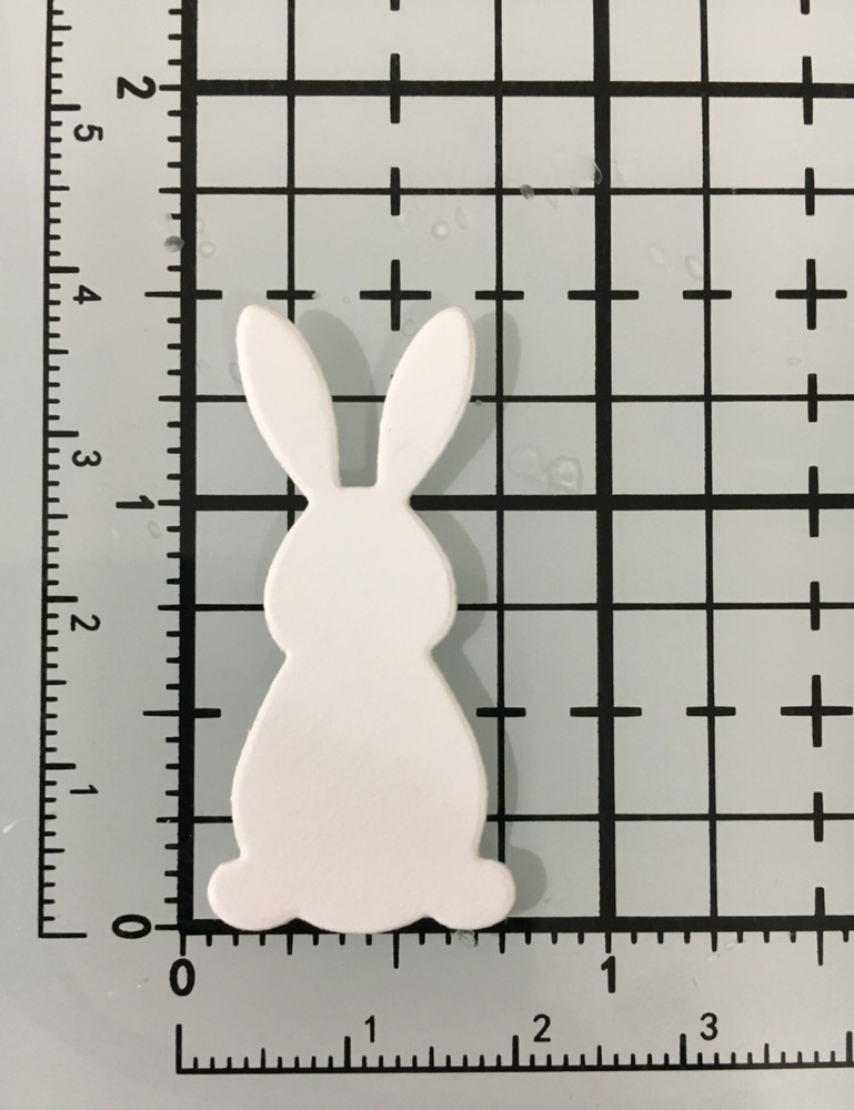 Easter Bunny Rabbit die cut EMBELLISHMENTS 12 Pcs (Light & Medium GRAY)