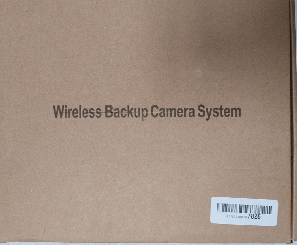 WIRELESS BACKUP CAMERA SYSTEM USER MANUAL( Open BOX )