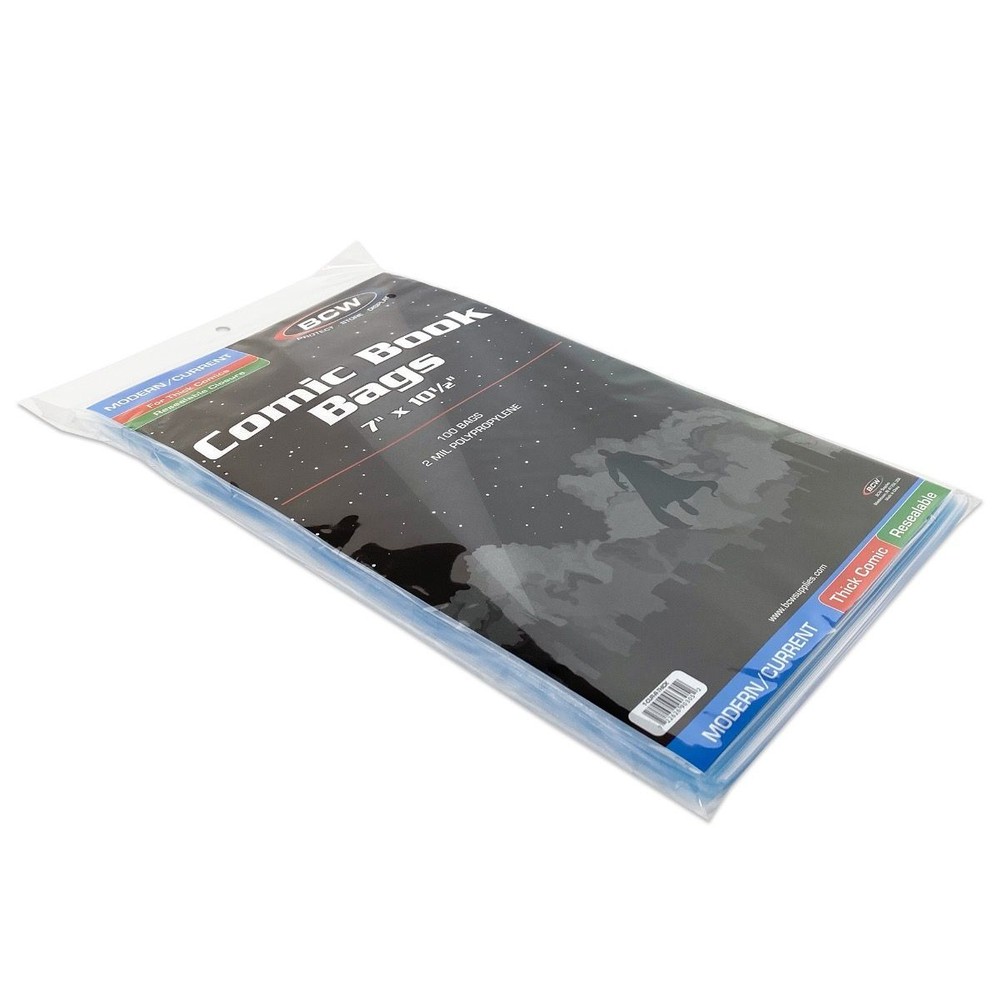 BCW Current Resealable THICK Comic Bags 2Mil Polypropylene 500 1000 2000 7x10.5"