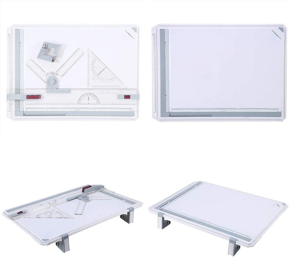 Drawing Table Board, Adjustable Measuring System Angle Parallel Motion Drawing