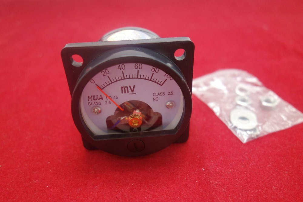 1pc DC 0- 100mV millivolt Analog Voltmeter Analogue Voltage panel meter SO45