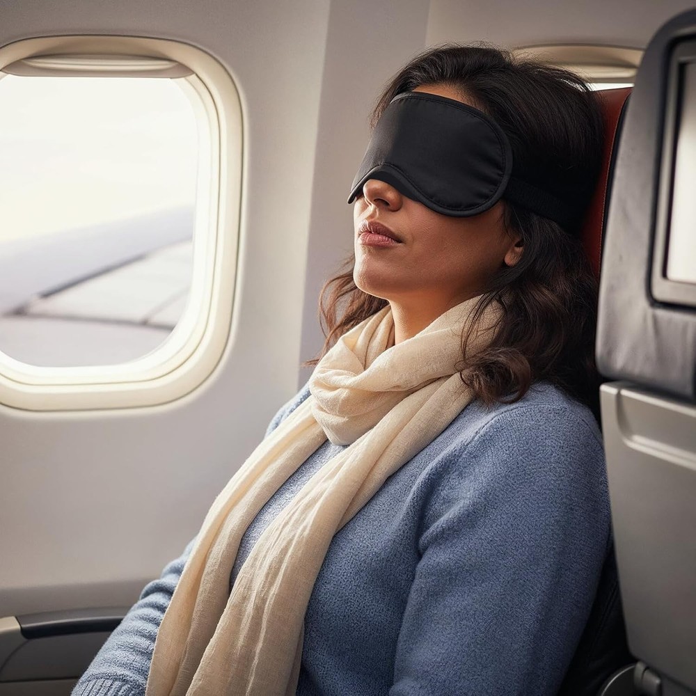 6PCS Sleep Eye Masks Blackout Blindfold Adjustable Straps Bulk