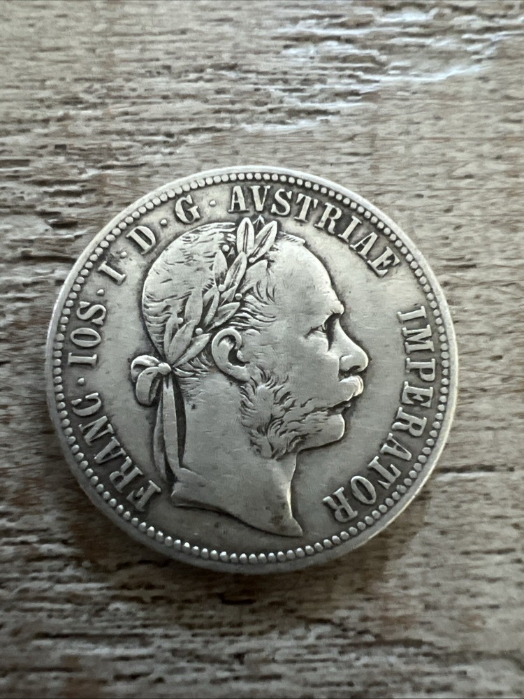 1890 Austria 1 Florin Silver Coin