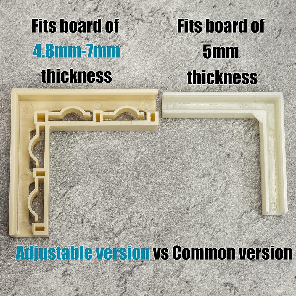 Adjustable Universal Backdrop Board Bracket Vertical L Shape 2 pack