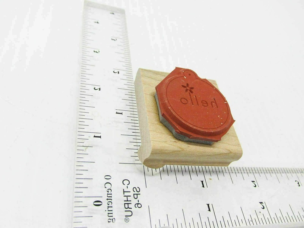 Christmas Hello Bulb Rubber Stamp - Stamp Set B355