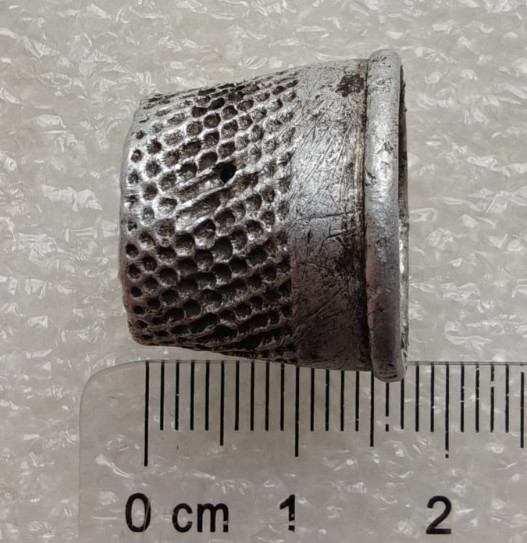 Antique Old Silver Thimble D2